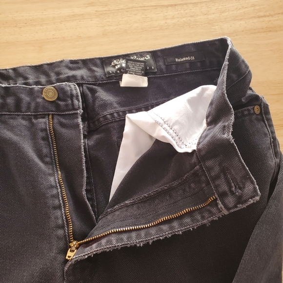 Eddie Bauer Jeans Men's Size 34 Black Relaxed Fit - Picture 10 of 14